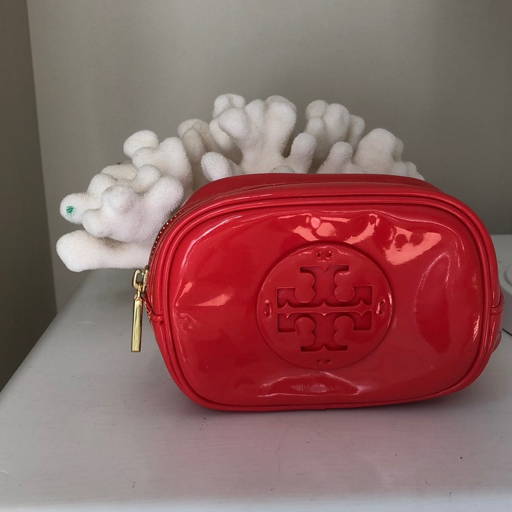 Tory Burch Patent Leather Cosmetic Bag